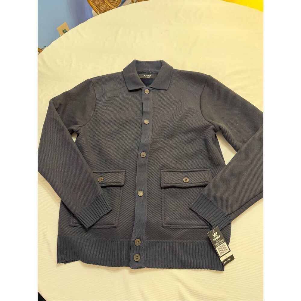 NWT XRAY JEANS Navy Blue Jacket Size Large New